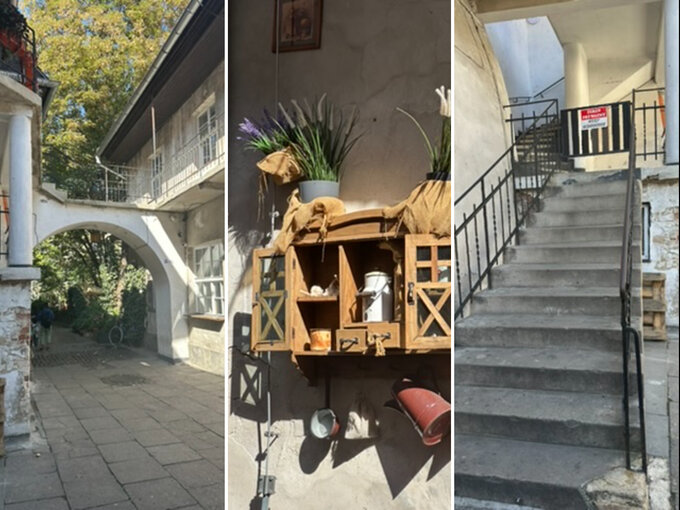 Przejście przez podwórko między ulicami Józefa a Meiselsa