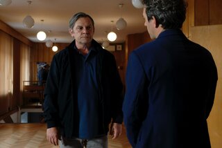 Ireneusz Czop i Piotr Głowacki na planie serialu „Krew 2”