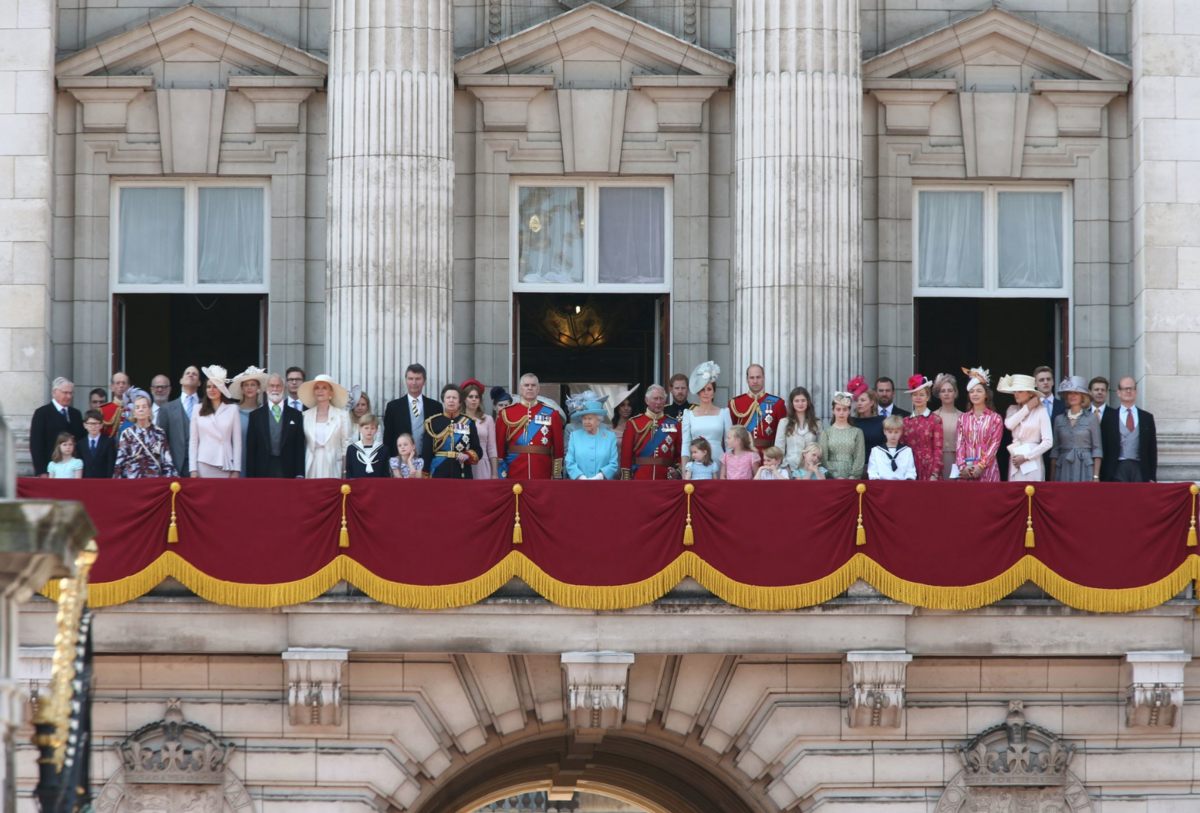 Wspólne zdjęcie podczas Trooping the Colour 