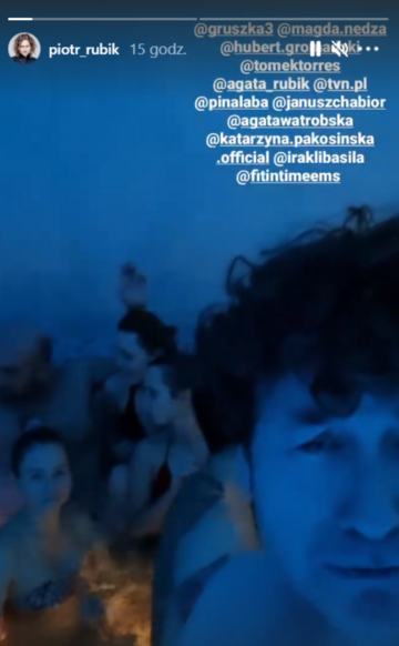 Screen z&nbsp;InstaStory Piotra Rubika