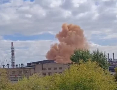 Miniatura: „Czerwony grzyb” nad zakładami w...