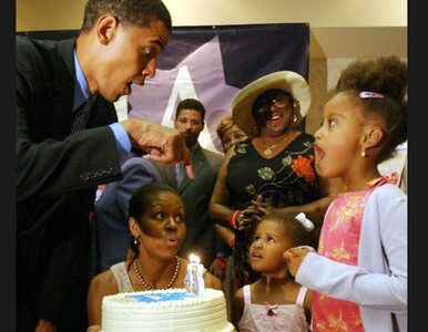 Miniatura: Michelle Obama składa życzenia mężowi....