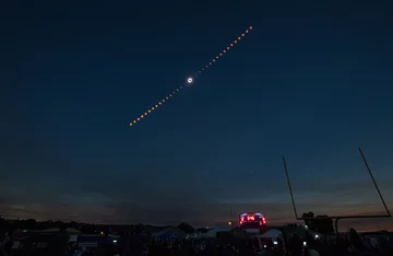Zaćmienie Słońca, Madras, Oregon 
