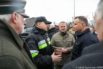 Prezydent na terenach dotkniętych sierpniową nawałnicą 