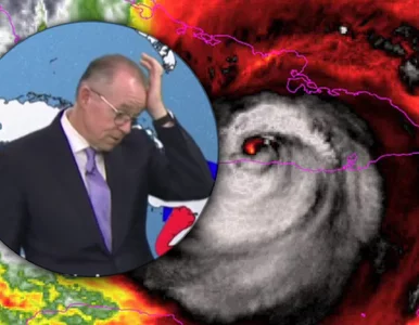 Miniatura: Meteorolog nie wytrzymał na wizji. „O mój...