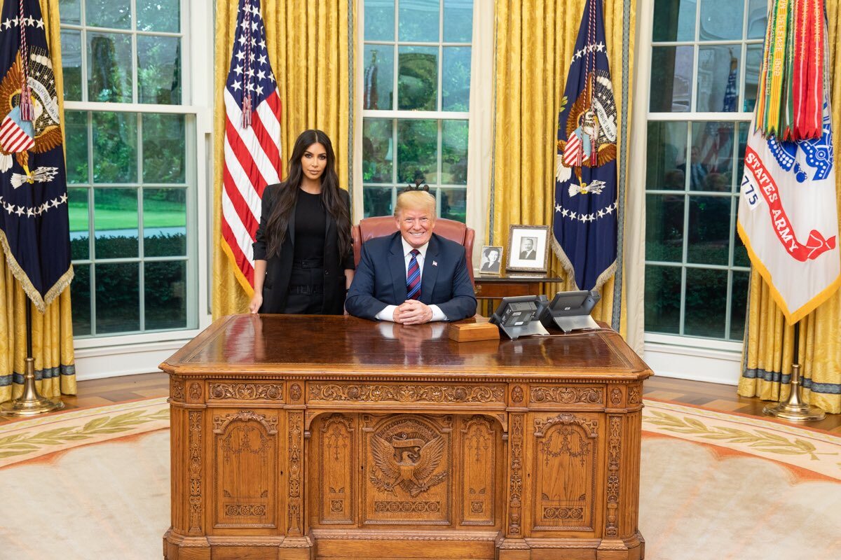 Donald Trump i Kim Kardashian West 