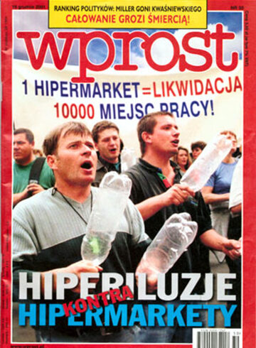 Okładka tygodnika Wprost nr 50/2001 (994)