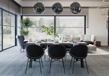 Dom z basenem, proj. Mikołajska Studio 