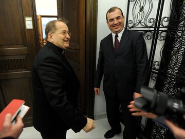 O. Rydzyk i Andrzej Jaworski w Sejmie w 2013 roku
