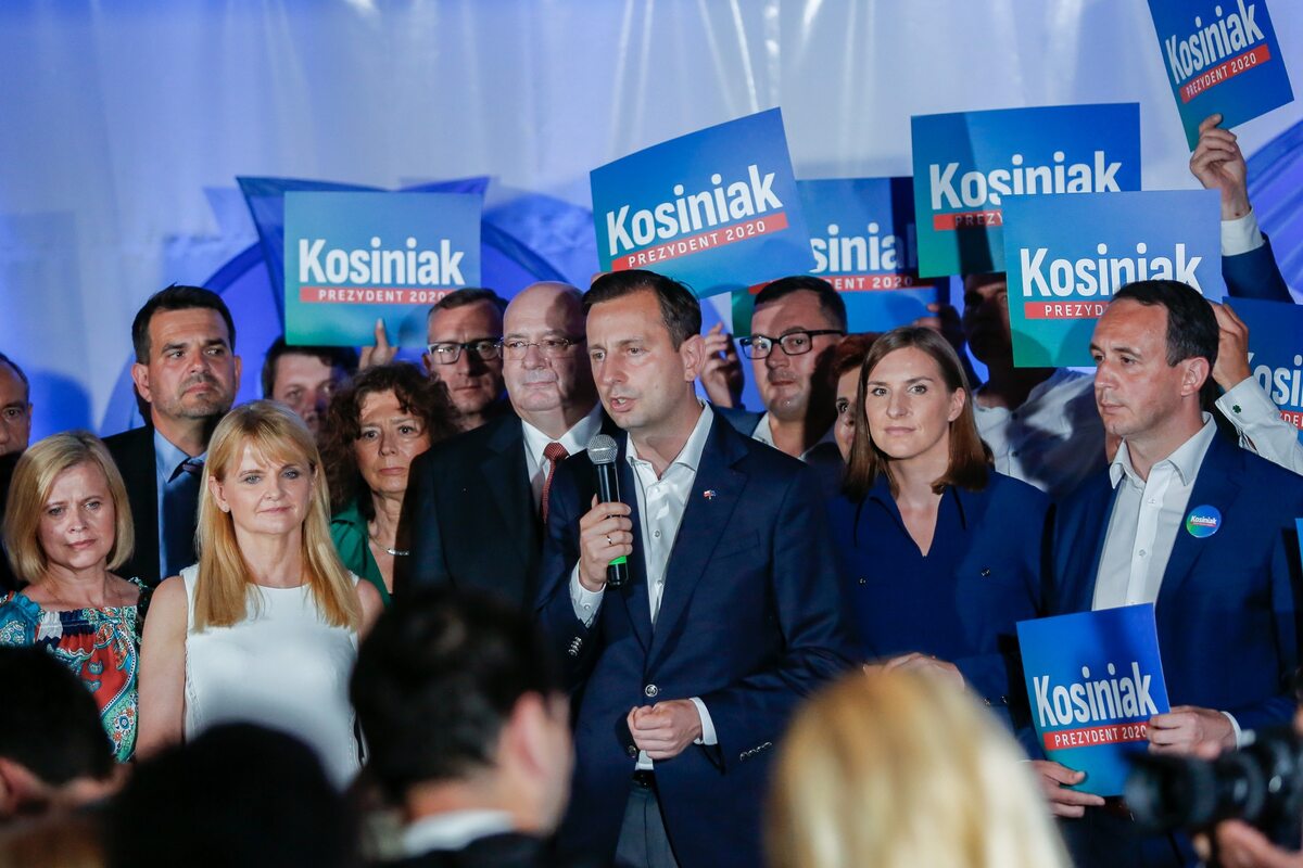 Wieczór wyborczy w sztabie Władysława Kosiniaka-Kamysza 