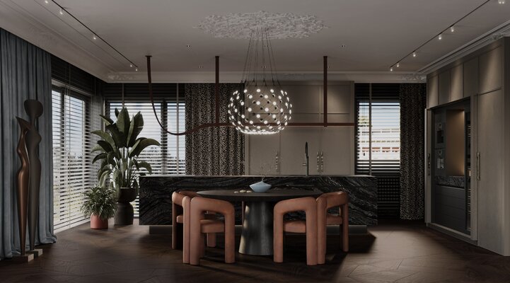 Miniatura: Apartament z widokiem na park, projekt...