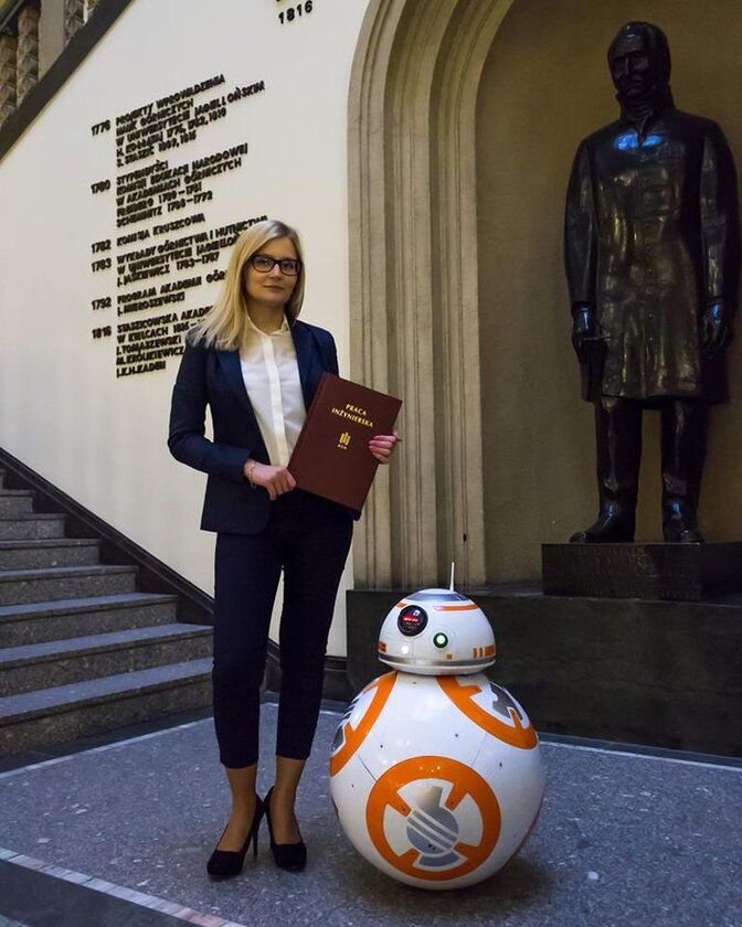 Weronika Muszyńska i jej BB-8 