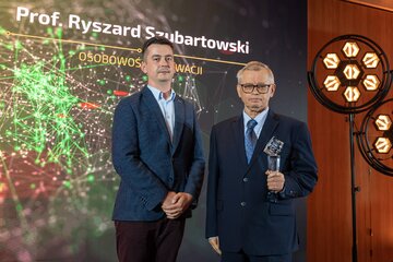 Szymon Krawiec, redaktor zarządzający tygodnika Wprost i&nbsp;prof. Ryszard Szubartowski