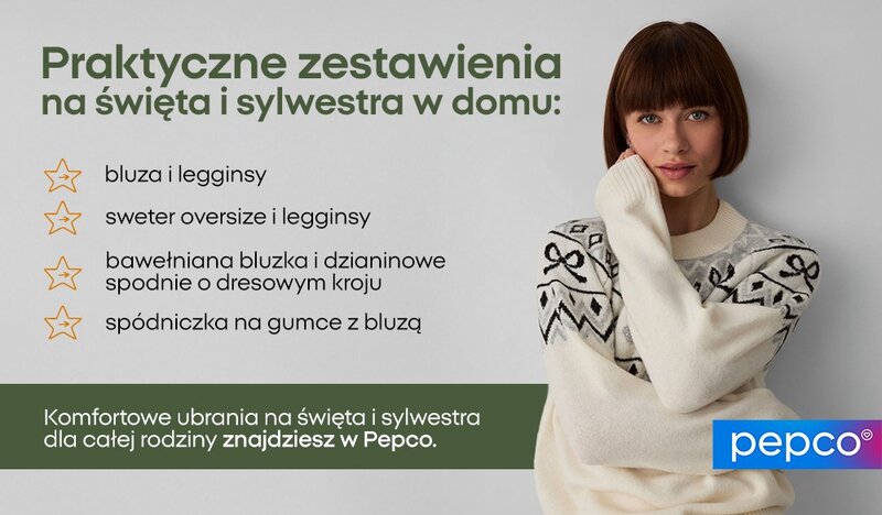Święta w&nbsp;domu: cozy homewear dla&nbsp;mamy i&nbsp;dziecka + sylwestrowy &bdquo;błysk&rdquo; bez przesady