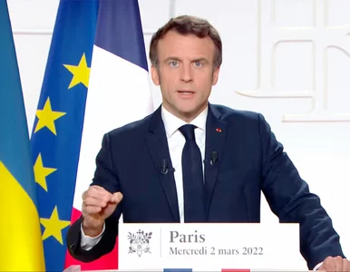 Miniatura: Wojna na Ukrainie. Macron zaprzecza...
