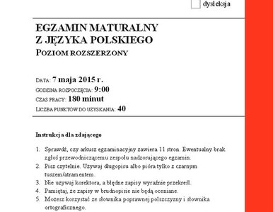 Miniatura: MATURA 2015: Zobacz arkusze z...