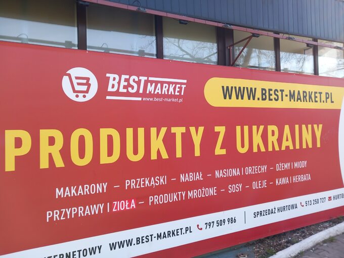 Produkty z Ukrainy można nabyć w sklepach Best Market w wielu polskich miastach