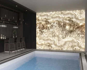 Dom z basenem, proj. Mikołajska Studio 