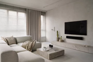 Minimalistyczne mieszkanie całe w bieli, KANDO ARCHITECTS Karolina Krawczyk 
