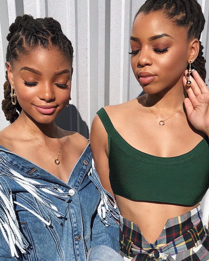 Halle Bailey z siostrą Chloe 