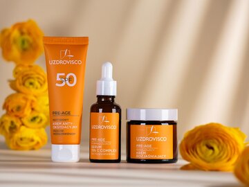 Linia kosmetyk&oacute;w PRE-AGE UZDROVISCO spf 50+serum