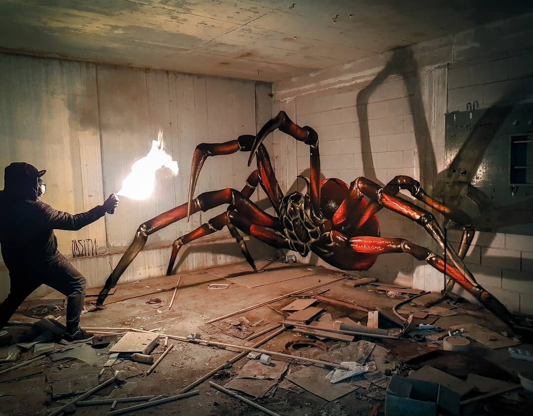 Graffiti 3D, które stworzył Odeith 