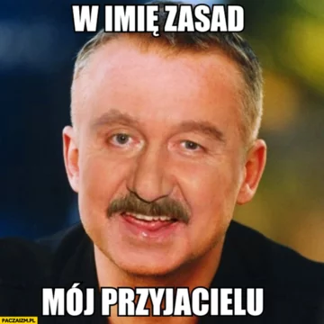 Mem nawiązujący do filmu „Psy” 