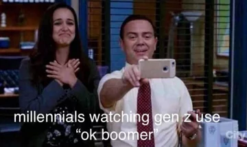 Mem do hasła „OK boomer” 