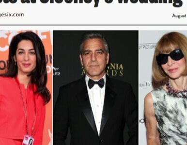Miniatura: Zdjęcie ze ślubu Clooneya i Alamuddin...