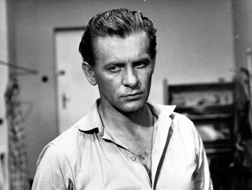 Kadr z filmu „Wiano” 1963. Kadr z filmu „Wiano” w rezyserii Jana Lomnickiego; n/z Tadeusz Łomnicki.