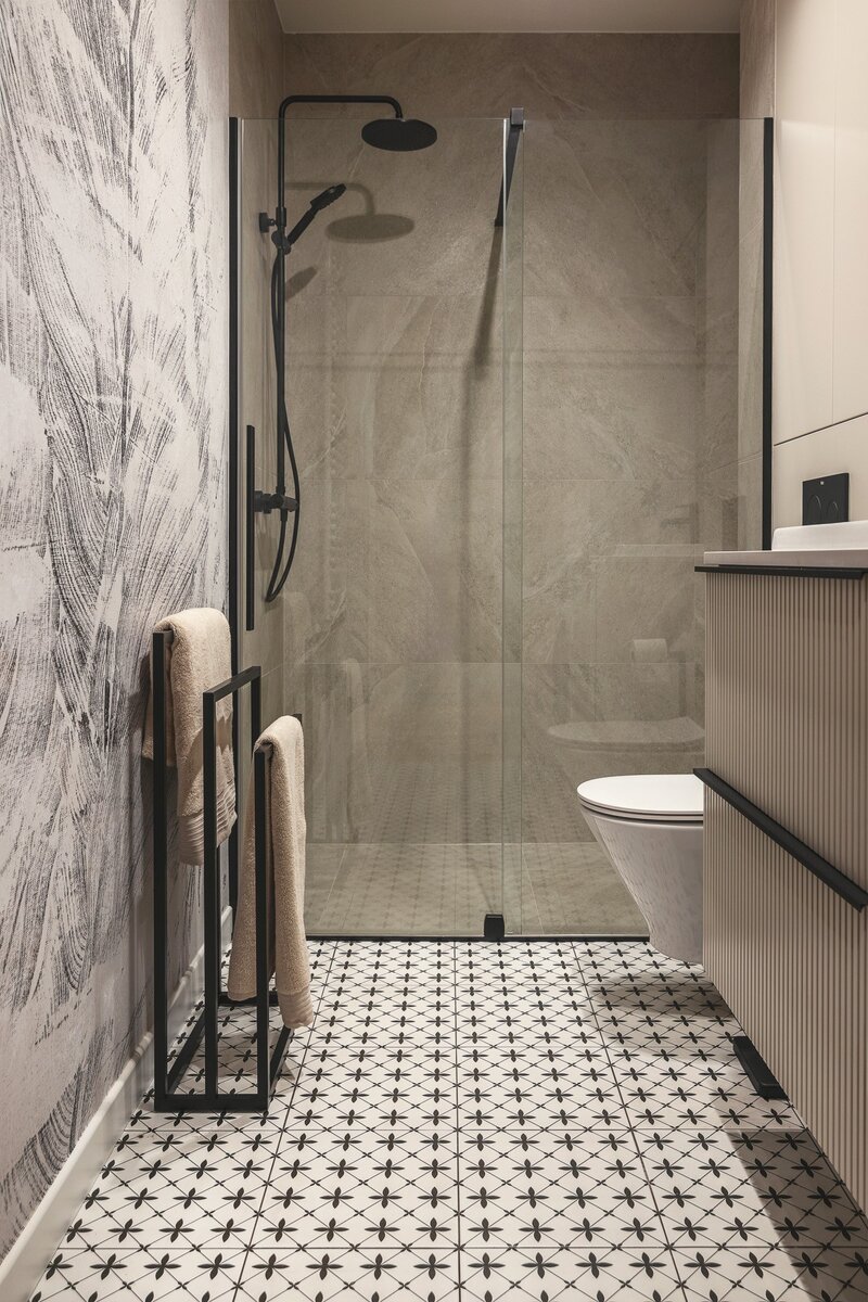 Mała łazienka, projekt Decoroom