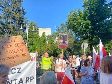 Protest w Warszawie 