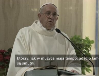 Miniatura: Papież: Smutni chrześcijanie nie...