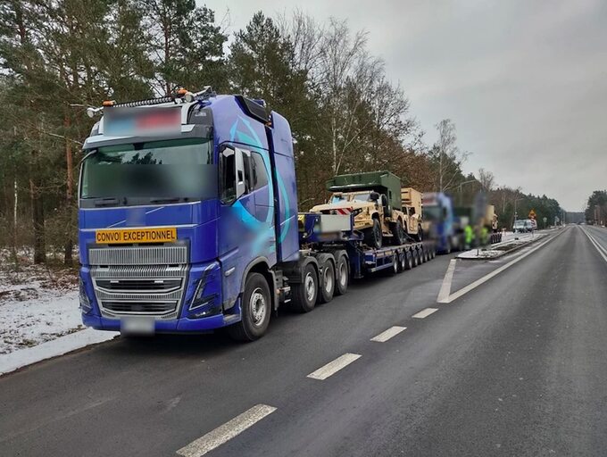 Zatrzymany przez ITD transport amerykańskiej armii