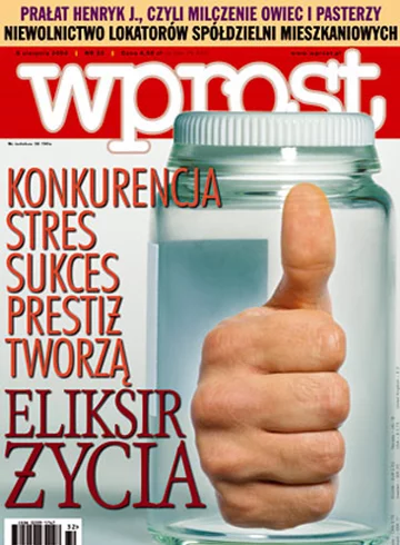 Okładka tygodnika Wprost nr 32/2004 (1132)