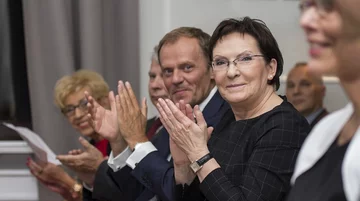 Ewa Kopacz i Donald Tusk (fot. KPRM)