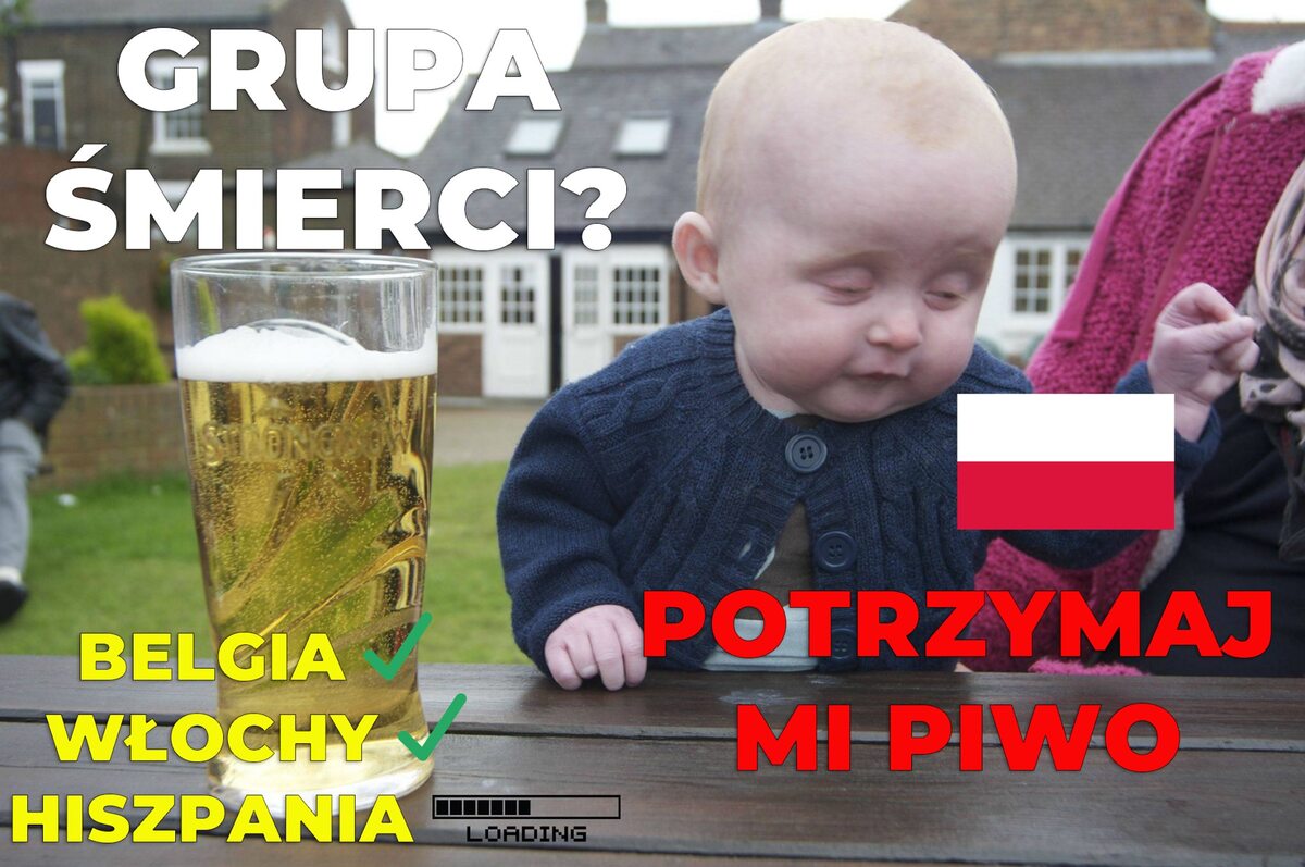 Mem po meczu Polski z Włochami 
