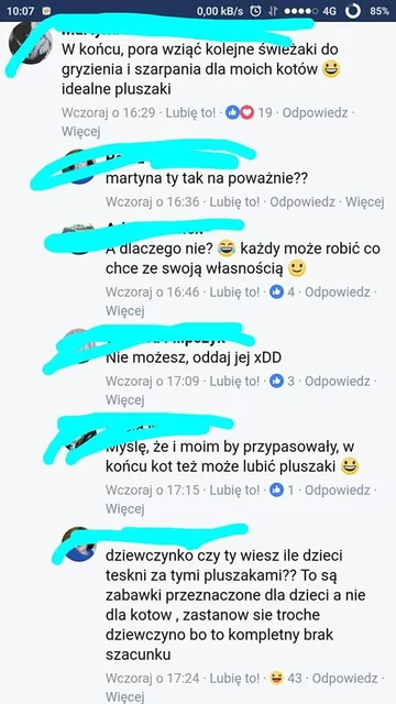 Screen z dyskusji o Świeżakach 