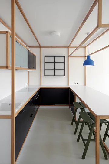 Małe mieszkanie, projekt Mjölk architekti Linka, Mjölk architekti, małe mieszkanie