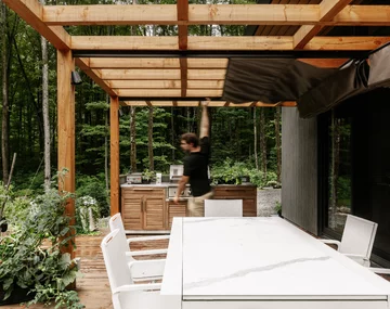 Drewniany dom jednorodzinny, projekt Matière Première Architecture v2com, 5891-02, Matière Première Architecture