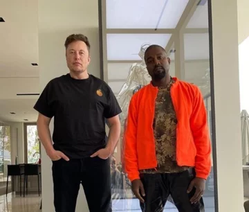 Kanye West i Elon Musk 