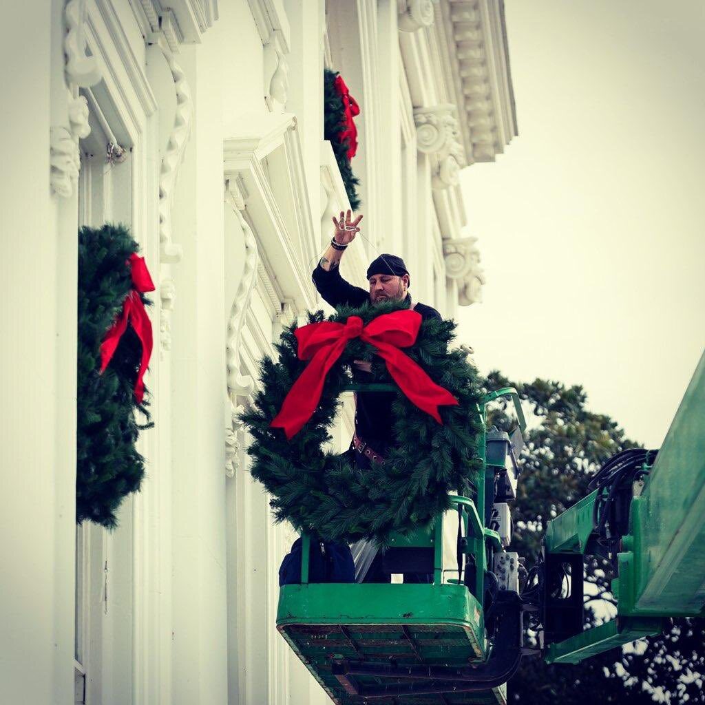 Przystrajanie Białego Domu na okres świąt Bożego Narodzenia 