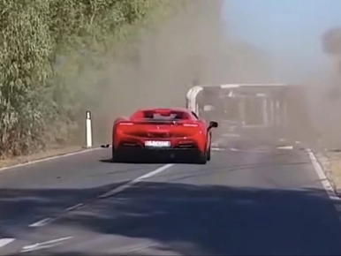 Lamborghini zepchnęło z drogi Ferrari, dwie osoby nie żyją. Jest film z...
