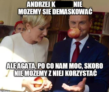 Mem z Andrzejem Dudą 