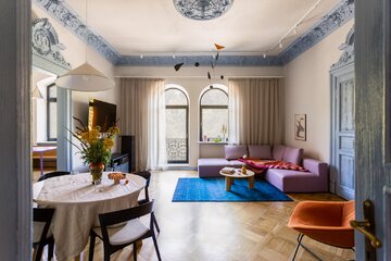 Kolorowe mieszkanie w&nbsp;radomskiej kamienicy, projekt Studio Iskry