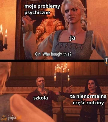 Mem inspirowany grami z serii Wiedźmin 