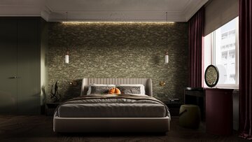 Apartament z widokiem na park, projekt Modeko Studio 