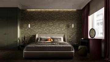 Apartament z widokiem na park, projekt Modeko Studio 