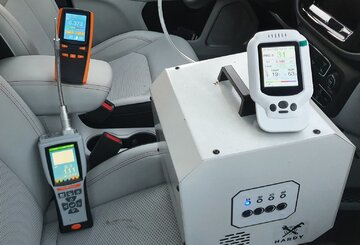 Pomiar stężenia przy użyciu r&oacute;żnych modeli urządzeń(Optima OZ-1000, Hardy Tools OZ-550/OZ-520)
