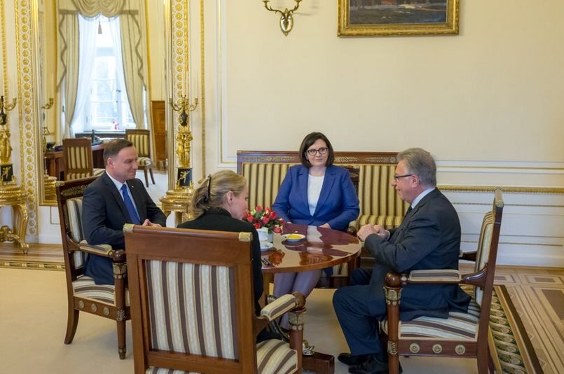 Spotkanie Andrzeja Dudy z przewodniczącym Komisji Weneckiej (fot.Prezydent.pl)